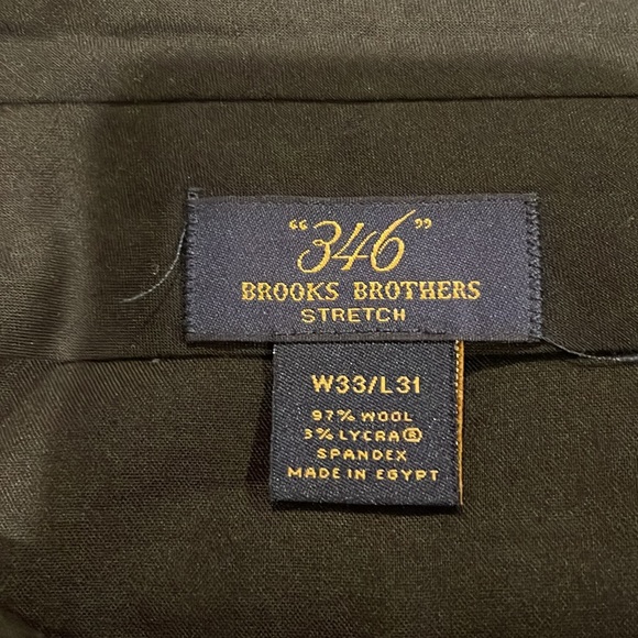 Brooks Brother Men Charcoal Gray 2-piece Suit Pants flat front Jacket 2-button - Picture 7 of 11